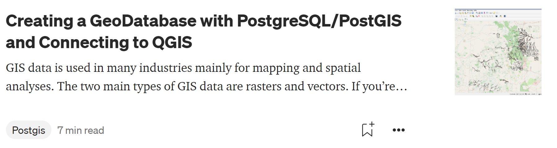 Geodatabase article